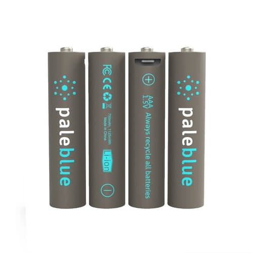 Pale Blue Uppladdningsbart Batteri Aaa 750mah 4-pack Inkl 4×1 Laddningskabel