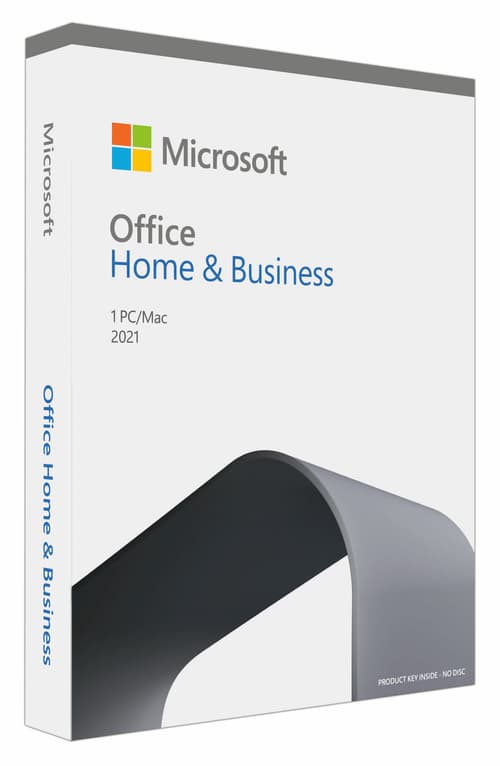 Microsoft Office Home & Business 2021 Eng Box Medialess Fullversion