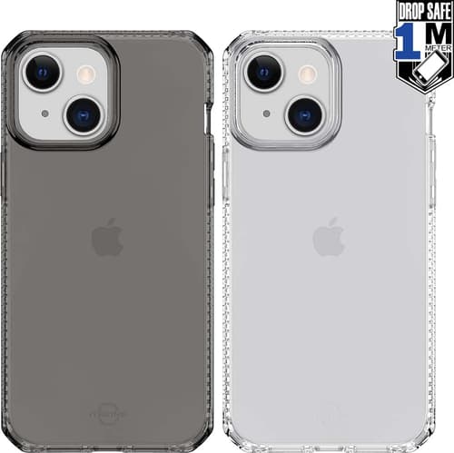 Cirafon Nano Clear Duo Drop Safe Iphone 13 Läpikuultava, Läpikuultava Musta