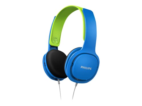 Philips Shk2000bl Kids Headphones – Blue/green Hörlurar 3,5 Mm Kontakt Stereo Blå Grön