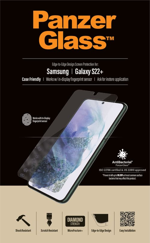 Panzerglass Skärmskydd Case Friendly Samsung Galaxy S22+
