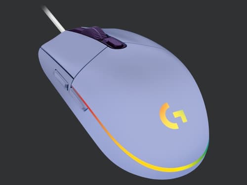 Logitech Gaming Mouse G203 Lightsync Kabelansluten 8,000dpi Mus Lila