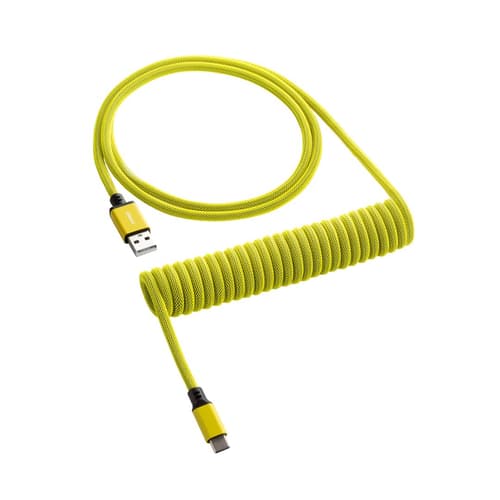 Cablemod Classic Coiled Cable – Dominator Yellow 1.5m Usb-c