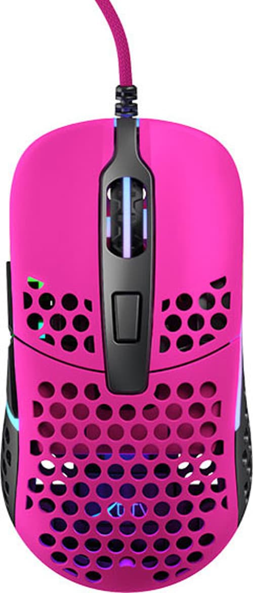 Xtrfy M42 Rgb Gaming Mouse Pink Kabelansluten 16,000dpi Mus Rosa
