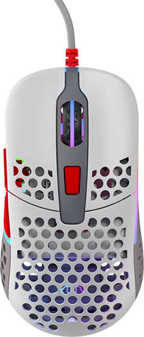 Xtrfy M42 Rgb Gaming Mouse Retro Kabelansluten 16,000dpi Mus Grå