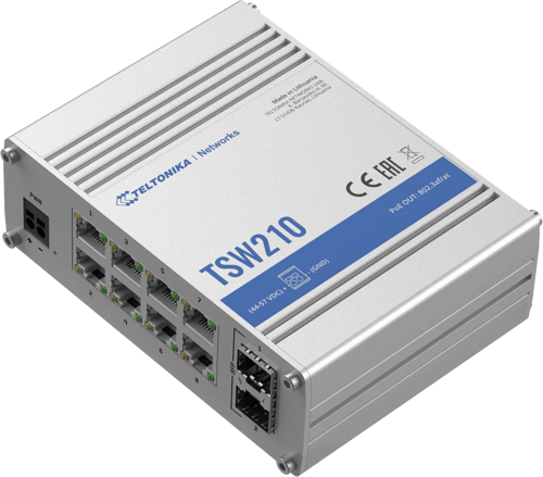 Teltonika Tsw210 8-portars Industriell Switch