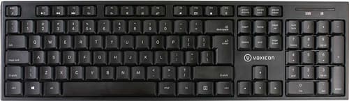 Voxicon Dk-200wl/int Tangentbord Rf Trådlös Qwerty Amerikanskt Internationellt Svart Trådlös Amerikanskt Internationellt