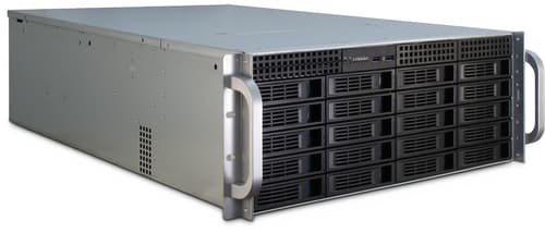 Inter-tech Ipc 4u-4420 4u Storage Chassi Rack Blå Rostfritt Stål