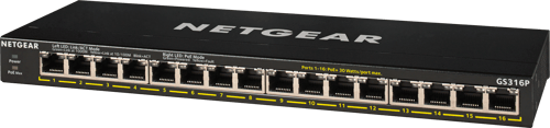 Netgear Gs316p 16-portars Omanagerad Gigabit-switch Med Poe