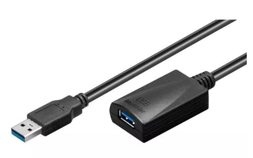 Microconnect Aktiv Förlängningskabel Usb3.0 15m Usb A Usb A Svart