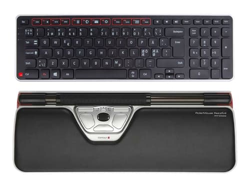 Contour Design Rollermouse Red Plus Wireless + Balance Keyboard Wireless Pohjoismaat Näppäimistö- Ja Tankohiirisarja