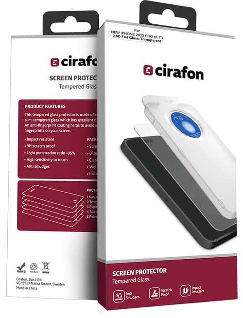 Cirafon Screenprotector Ultra-clear Skärmskydd Iphone 14 Pro