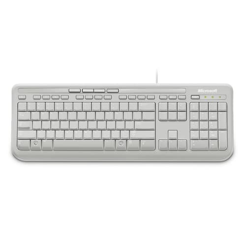 Microsoft Wired Keyboard 600 Langallinen, Usb Yhdysvaltain Englanti Kansainv. Valkoinen Näppäimistö
