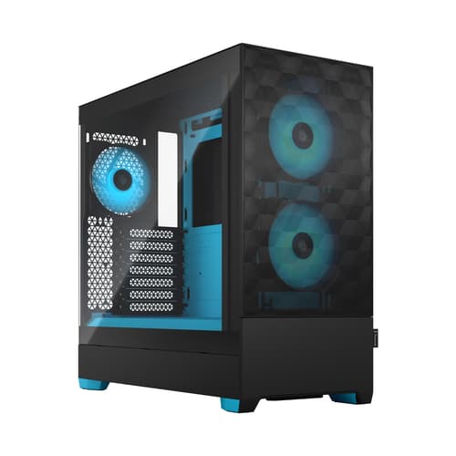 Fractal Design Pop Air Tower Svart, Cyan Tower Cyan, Svart