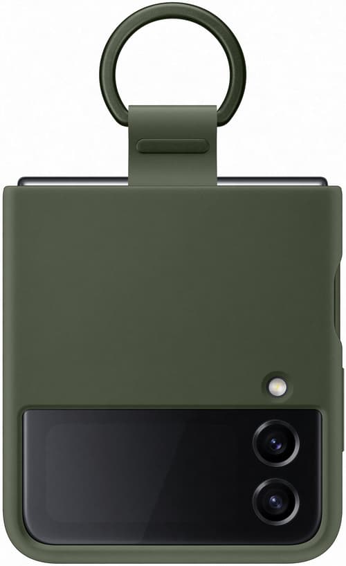 Samsung Silicone Cover With Ring Samsung Galaxy Z Flip 4 Khakinvärinen (ruskeankeltainen)