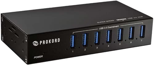 Prokord Usb 3-0 Hub 7-port Pro Metal Usb 3-2 Gen 1 3-1 Gen 1)Type-a Usb 3-2 Gen 1 3-1 Gen 1)Type-a