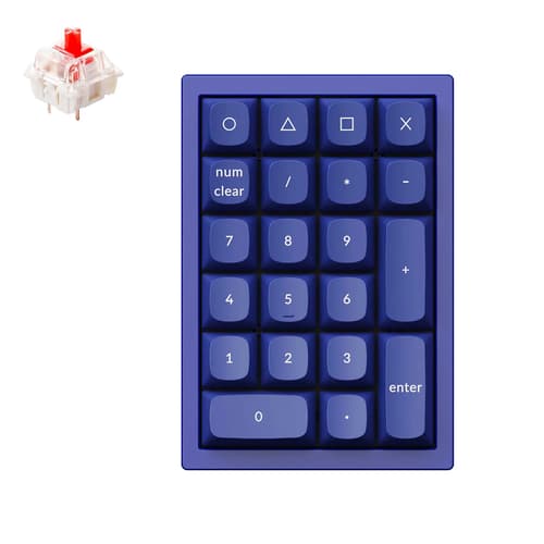 Keychron Q0 Qmk Custom Number Pad Blå