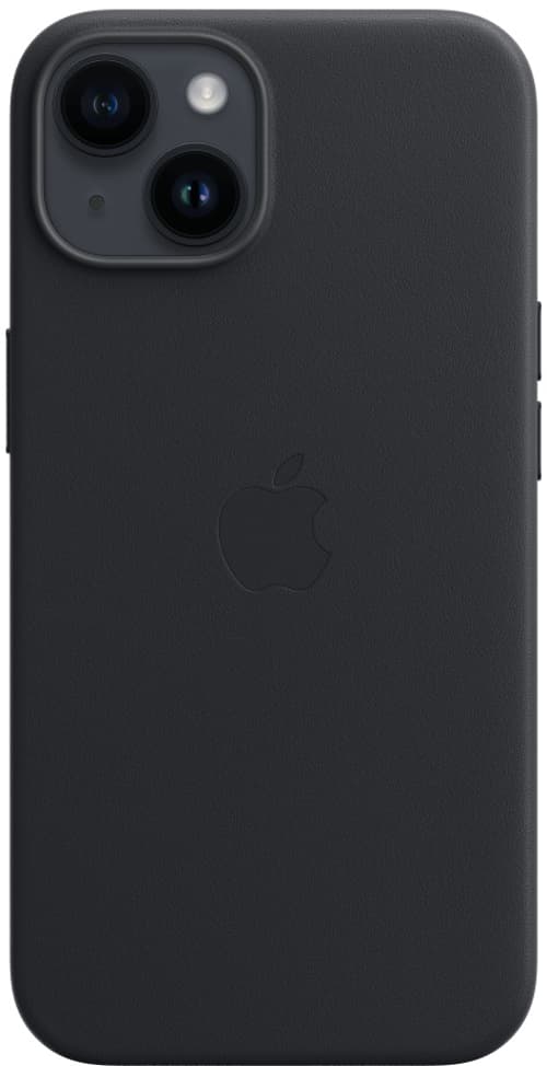 Apple Leather Case With Magsafe Iphone 14 Keskiyö