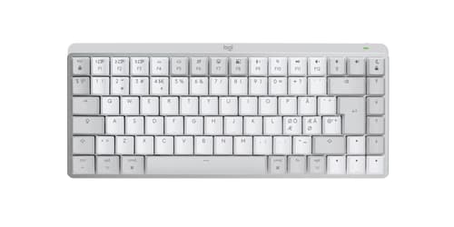 Logitech Master Series Mx Mechanical Mini For Mac Langaton, Bluetooth Le Pohjoismaat Harmaa, Valkoinen Näppäimistö