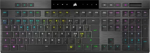 Corsair K100 Air Wireless Kabelansluten Trådlös Nordisk Tangentbord