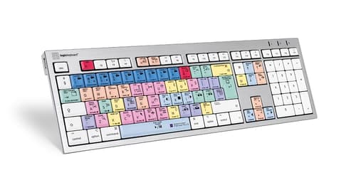 Logickeyboard Adobe Premiere Pro Cc Mac Alba Langallinen, Usb Iso-britannia Harmaa Näppäimistö