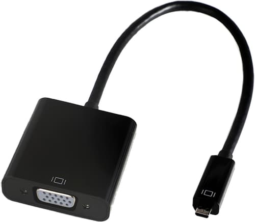 Prokord Videoadapter Micro Hdmi Vga d-sub)3-5mm Svart