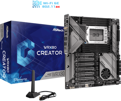 Asrock Wrx80 Creator R2.0 S-swrx8 E-atx Utökad Atx Moderkort