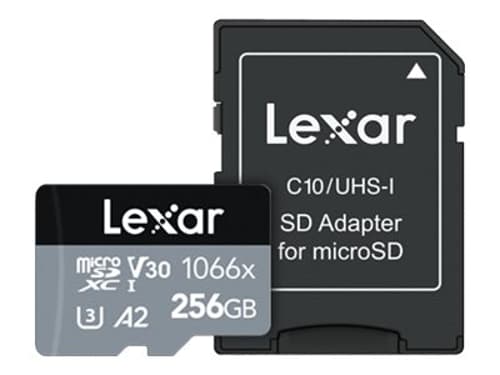 Lexar Pro 1066x Microsdhc/microsdxc Uhs-i R160/w120 256gb 256gb Mikrosdxc Uhs-i Minneskort
