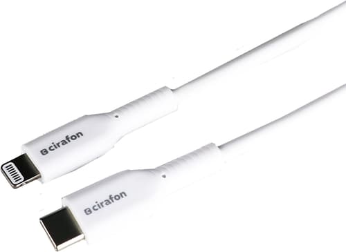 Cirafon Sync/charge Cable Cm To Lightning 1.2m - White – Mfi 1.2m