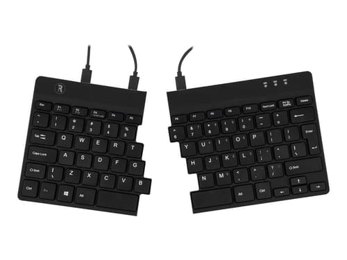 R-go Tools Split Ergonomic Keyboard Langallinen, Usb Yhdysvaltain Musta Näppäimistö