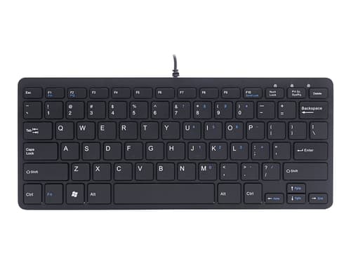 R-go Tools Compact Keyboard Langallinen, Usb Yhdysvaltain Musta Näppäimistö