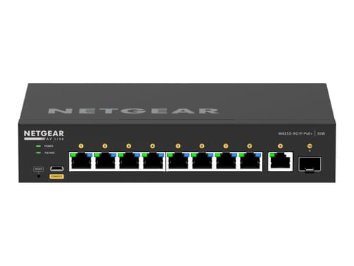 Netgear Gsm4210pd-100eus Nätverksswitchar Hanterad L2/l3 Gigabit Ethernet 10/100/1000)Strömförsörjning Via Ethernet poe)Stöd
