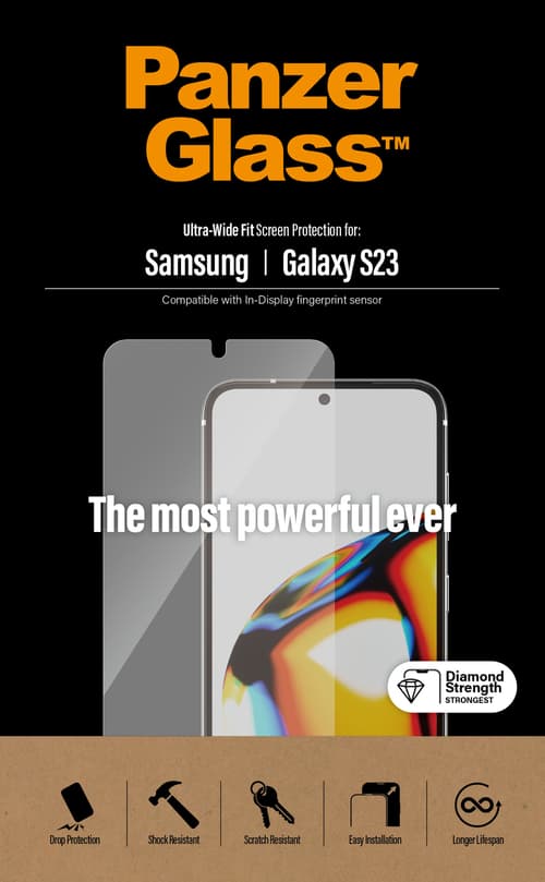 Panzerglass Ultra-wide Fit Skärmskydd Samsung Galaxy S23