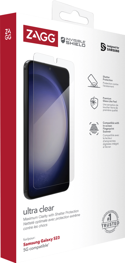 Zagg Invisibleshield Ultra Clear Skärmskydd Samsung Galaxy S23