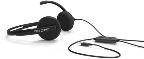 Creative Hs-220 Stereo Headset Usb Headset Stereo Svart