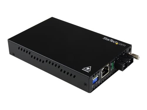 Startech Startech.com Et91000sc2 Mediakonverterare För Nätverk 2000 Mbit/s 850 Nm Flerläge Svart