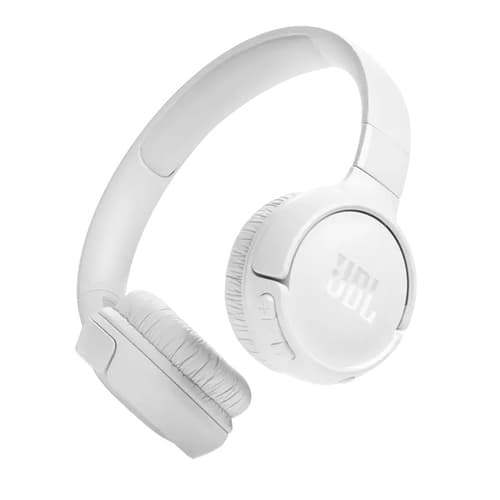 B&o Jbl Tune 520bt On-ear Headphones White Hörlurar 3,5 Mm Kontakt Stereo Vit