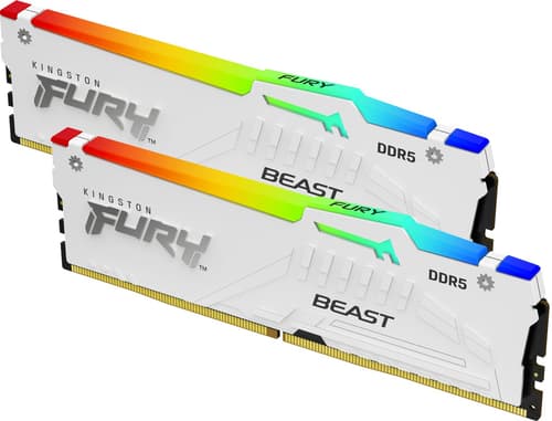 Kingston Fury Beast 32gb 2kit Ddr5 5600 Cl36 Rgb Expo White 32gb 5,600mhz Cl36 Ddr5 Sdram Dimm 288-pin