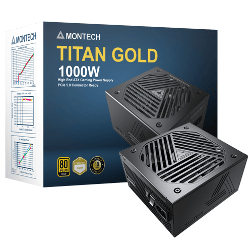 Montech Titan 1000w 80+ Gold 1,000w 80 Plus Gold