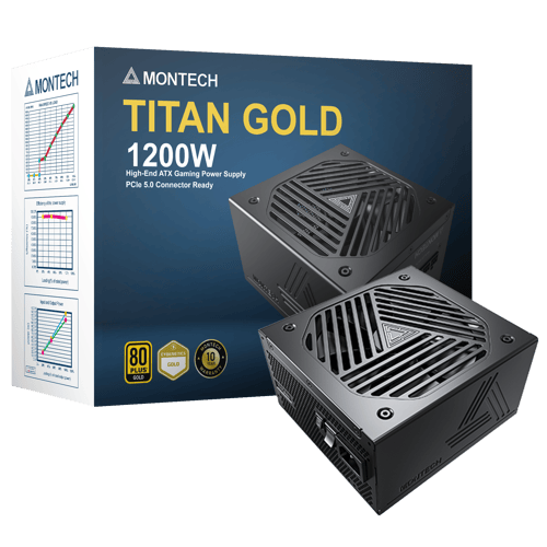 Montech Titan 1200w 80+ Gold 1,200w 80 Plus Gold