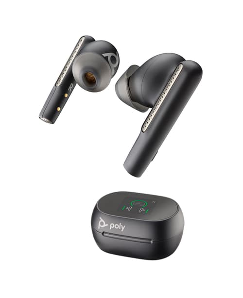 Hp Poly Voyager Free 60+ True Wireless-hörlurar Usb-c Via Bluetooth-adapter Optimerat För Ms Teams Svart