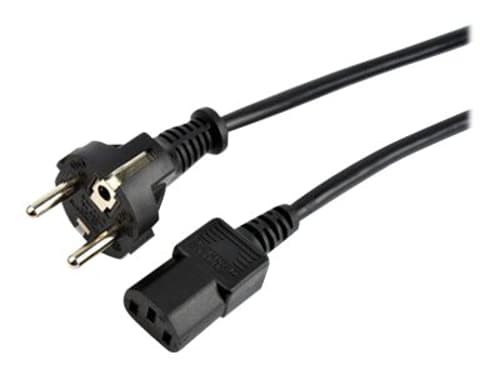 Prokord Strömkabel 3m Cee7/7 C13 Coupler Svart