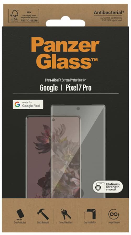 Panzerglass Ultra-wide Fit Skärmskydd Google – Pixel 7 Pro