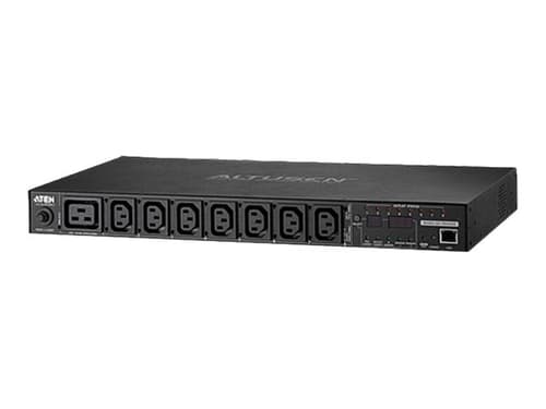 Aten 20a/16a 8-outlet 1u Outlet-metered & Switched Eco Pdu