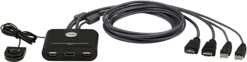Aten 2-ports Usb Fhd Hdmi-kabel Kvm-switch