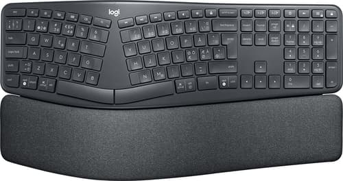 Logitech Ergo K860 Langaton, 2.4 Ghz, Bluetooth 5.0 Pohjoismainen Musta Näppäimistö