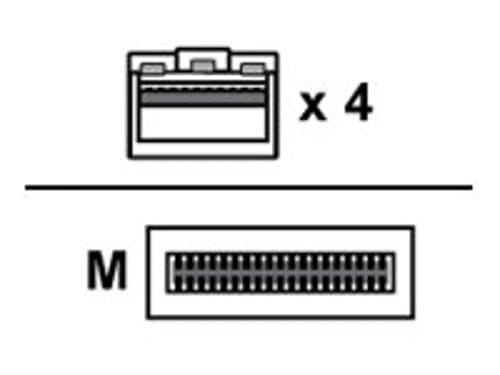 Nvidia Mellanox Dac Aoc Splitter Qsfp28 To 4xsfp28 15m