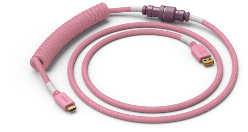Glorious Coiled Cable – Prism Pink 1.37m Usb-c