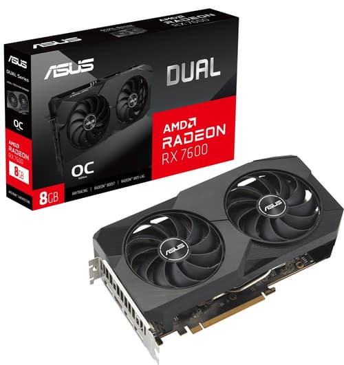 Asus Dual Radeon Rx 7600 Oc Edition