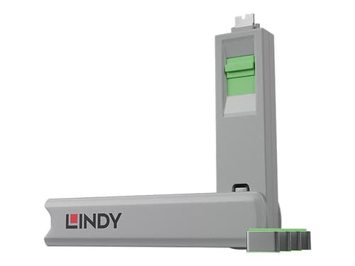 Lindy Port Blocker Usb-c Grön 4-pack